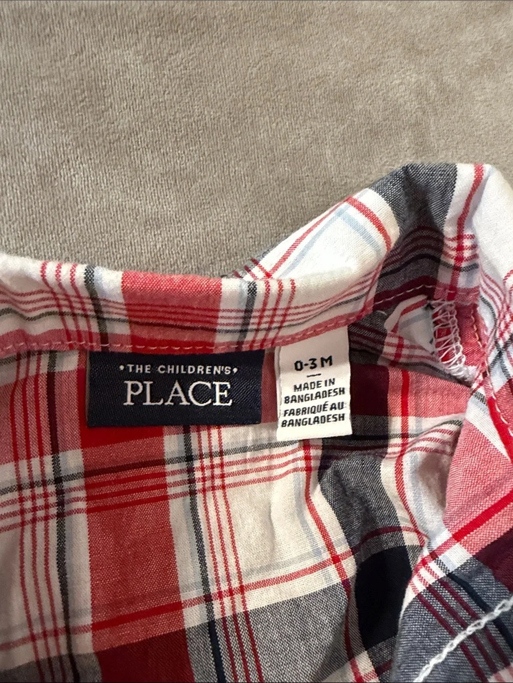 The Childrens Place lightweight plaid
